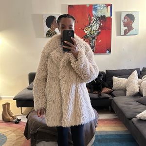 H&M Faux fur coat